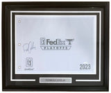 Patrick Cantlay Signed Framed 2023 PGA FedEx Cup Playoffs Golf Flag JSA