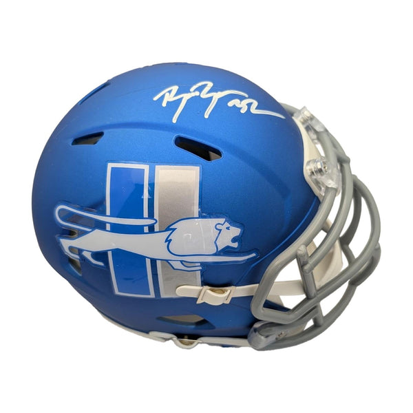 Brian Branch Autographed Detroit Lions 2023 OFA Riddell Mini Helmet - Beckett