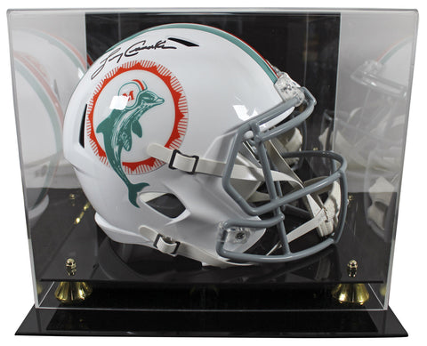 Dolphins Larry Csonka Signed 1972 TB Full Size Speed Rep Helmet W/ Case BAS W