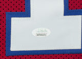 Steve Grogan Signed Custom Red Pro Style Football Jersey JSA ITP