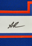 Framed Signed Anthony Richardson 35x39 Florida Blue Jersey JSA COA