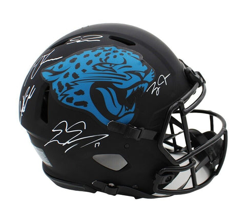 Multi-Signed Jacksonville Jaguars Speed Authentic Eclipse NFL Helmet With 5 Sigs