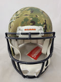 BRIAN URLACHER SIGNED BEARS FS CAMO SPEED AUTHENTIC HELMET "LETS GO BRANDON" BAS