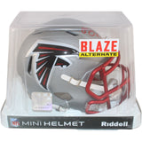 Julio Jones Autographed Atlanta Falcons Blaze Mini Helmet Beckett Witness 51855