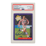 Ronaldo Nazario Signed 1996 Panini Estrellas Europeas #80 Rookie - PSA Authentic
