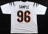 Cam Sample Signed Cincinnati Bengals Jersey (Playball Ink) 2021 4th Rnd. Pk/ D.E