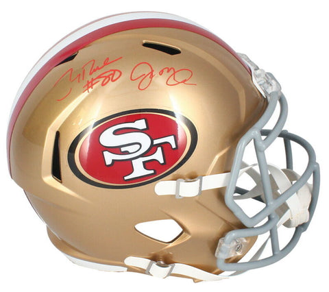 Joe Montana / Jerry Rice Autographed San Francisco 49ers Replica Helmet Beckett