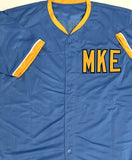 Brewers All Star WILLIAM CONTRERAS Signed Custom Replica MKE Jersey AUTO - BAS