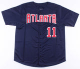 Gary Sheffield Signed Atlanta Braves Jersey (PSA) 500 Home Run Club Member