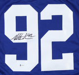 Michael Strahan New York Giants Signed Jersey (Beckett Hologram) 7xAll Pro D.E.