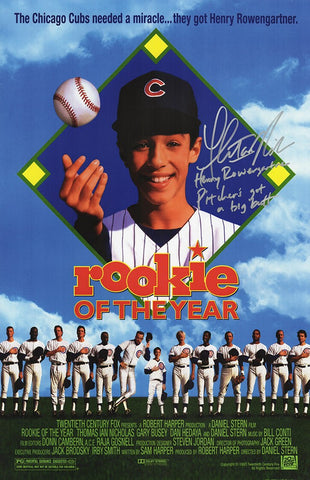 Thomas Ian Nicholas Signed Rookie Of The Year 11x17 Poster w/QUOTE - (SS COA)