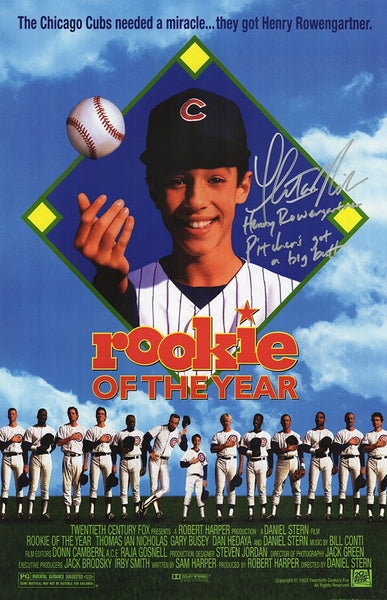 Thomas Ian Nicholas Signed Rookie Of The Year 11x17 Poster w/QUOTE - (SS COA)