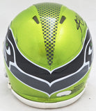 KAM CHANCELLOR AUTOGRAPHED SEAHAWKS FLASH GREEN MINI HELMET MCS HOLO 220827
