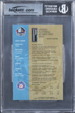 Colts Lenny Moore "HOF 75" Signed 2003 Ron Mix HOF Gold #70 Card BAS Slabbed 3