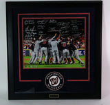 2019 Washington Nationals WS Team Autographed Photo Framed Fanatics COA