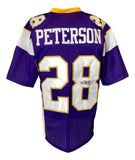 Adrian Peterson Minnesota Signed Purple Football Jersey JSA