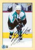 Sharks Jonathan Cheechoo Signed 5x7 2005 Bee Hive Upper Deck Card BAS #BR54772
