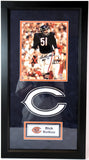 Dick Butkus Autographed 8x10 Photo Inscribed "HOF 79" Framed (26.5x14.5) LSM COA