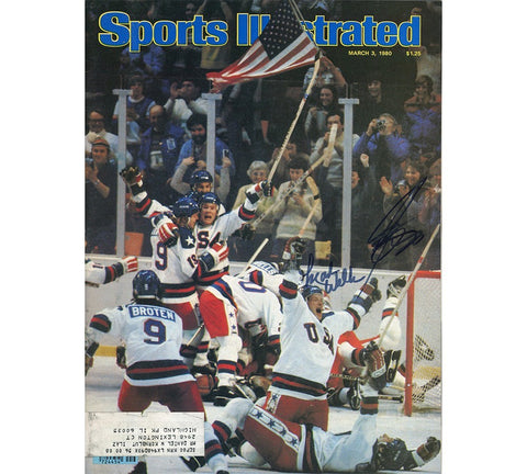 Mark Wells & Janaszak Signed March 3, 1980 Hockey Sports Illustrated Magazine