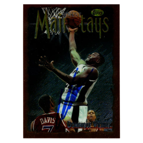 Dominique Wilkins Autographed 1997 Topps Mainstays Trading Card Beckett 54152