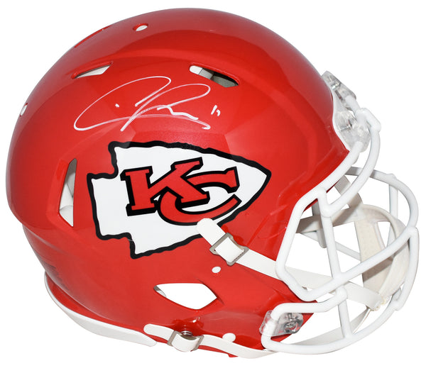 CHRIS JONES AUTOGRAPHED KANSAS CITY CHIEFS AUTHENTIC SPEED HELMET BECKETT