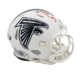 Michael Penix Jr. Signed Atlanta Falcons Speed Salute to Service 3 Mini Helmet