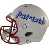 Darrelle Revis Autographed New England Patriots F/S Retro Helmet Beckett 56471