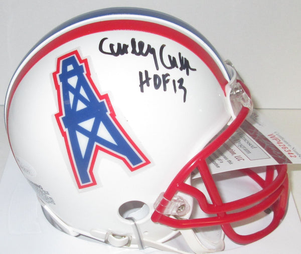 Houston Oilers CURLEY CULP Signed Mini Helmet AUTO w/ "HOF '13" - JSA!!
