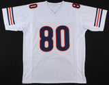 Trey Burton Signed Chicago Bears White Jersey (Beckett) Super Bowl champion LII