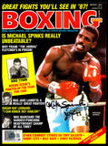 Michael Spinks "Jinx" Autographed Signed Magazine Beckett BAS QR #BM37867