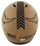 Vikings T.J. Hockenson Signed Salute To Service II F/S Speed Rep Helmet BAS Wit