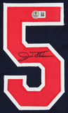 Jim Thome Authentic Signed Navy Blue Pro Style Jersey Autographed BAS Witnessed