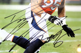 Derek Wolfe Autographed Denver Broncos 8x10 Photo with Plaque JSA COA