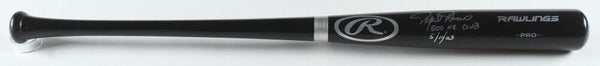 Rafael Palmeiro Signed Rawlings Pro Bat Inscribed 500 HR Club & 5/11/03 JSA COA