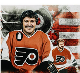 Flyers Legends Pennant Signed (5) Parent, Barber, Macleish, Watson, Kindachuk