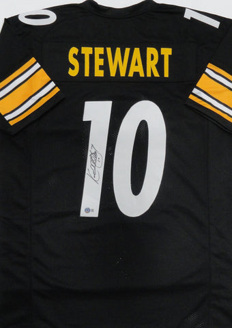 Steelers KORDELL STEWART Signed Custom Replica Black Pittsburgh Jersey AUTO BAS