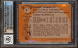 Magic Johnson "HOF 02" Signed 1981 Topps #21 Card Auto 10! BAS Slab #13630876