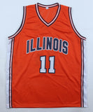 Dee Brown Signed Illinois Fighting Illini Jersey (JSA) Utah Jazz Point Guard