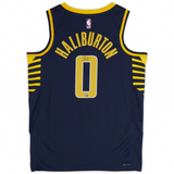 Tyrese Haliburton Autographed Pacers Nike Navy Icon Swingman Jersey Fanatics