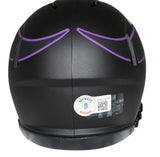 Cris Carter Autographed Minnesota Vikings Mini Helmet Eclipse Beckett 40639
