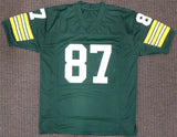 PACKERS WILLIE DAVIS AUTOGRAPHED GREEN JERSEY "HOF 81 SB CHAMPS" PSA/DNA 187484