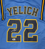 CHRISTIAN YELICH Signed Custom Replica Alternate Brewers Jersey AUTO - BAS