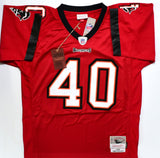 Mike Alstott Signed Buccaneers Legacy Mitchell and Ness Jersey w/SBC- BA W Holo