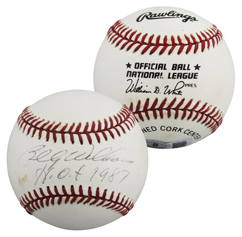 Cubs Billy Williams "HOF 87" Signed William White ONL Baseball BAS #BU64187