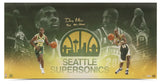 Gary Payton Autographed "9x All Star" Supersonics 30" x 15" Photo UDA LE 25