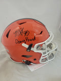 MYLES GARRETT "DAWG POUND" SIGNED CLEVELAND BROWNS SPEEDFLEX HELMET BECKETT