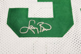 BOSTON CELTICS LARRY BIRD AUTOGRAPHED WHITE JERSEY BECKETT BAS WITNESS 236681