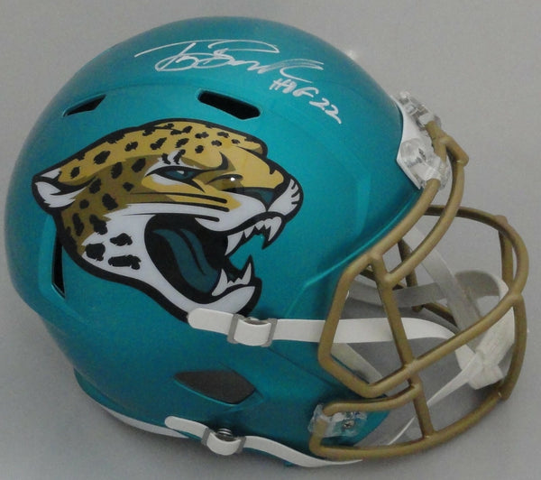 Jaguars TONY BOSELLI Signed Full Size FLASH Replica Speed Helmet AUTO w/ HOF BAS
