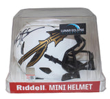 Deion Sanders Signed Florida State Seminoles Lunar Speed Mini Helmet BAS 39629