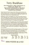 Terry Bradshaw Autographed Pittsburgh Steelers Mini Poster 46/50 JSA 46180